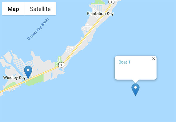 GPS boat tracking